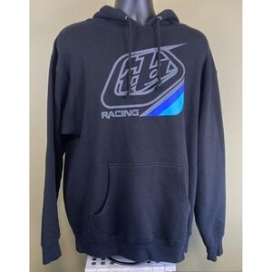 Troy Lee Designs Racing TLD LOGO Mens Pullover Hoodie Black Large NEW